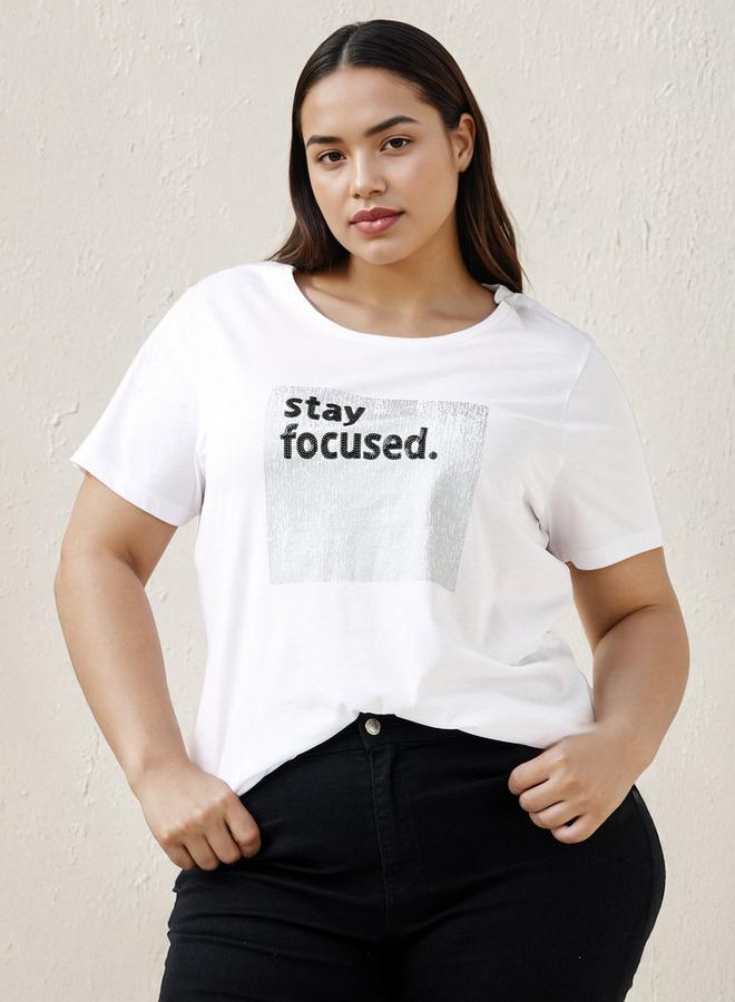  أولا بوبكن تيشيرت مطبوع مقاس كبير من أولا بوبكن - Image 1